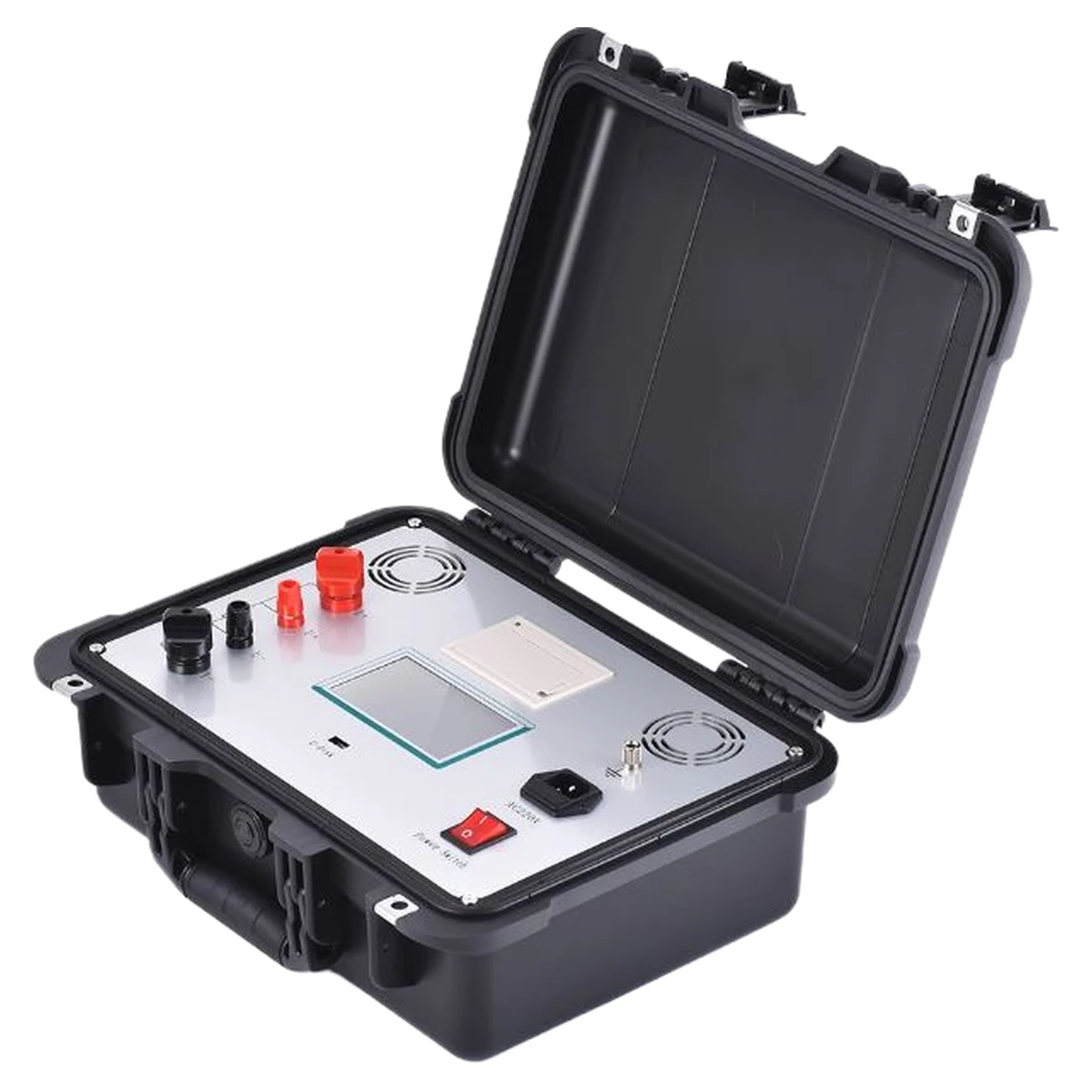 CRT-200P in its transit case with the lid open