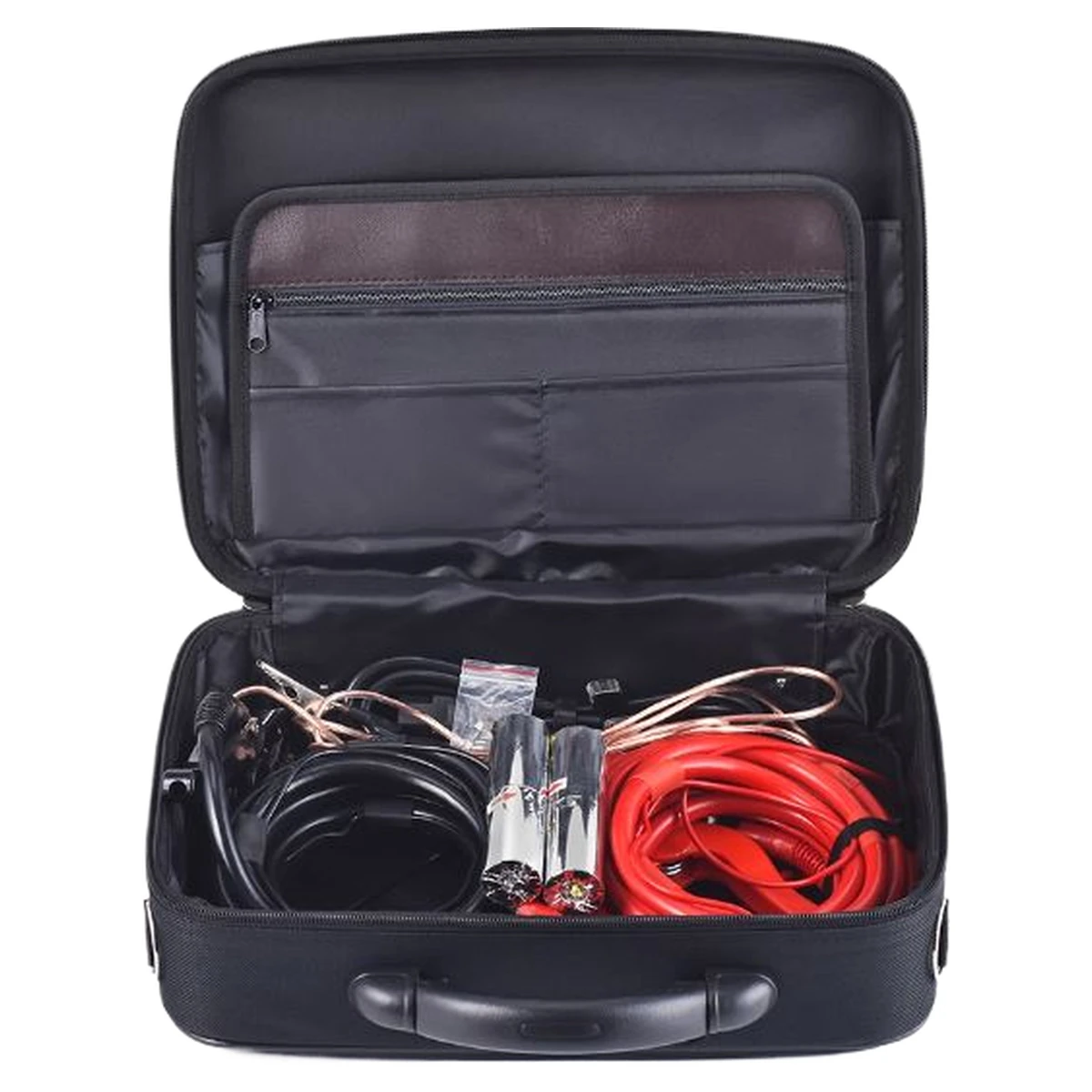 Accessory bag containing the high current test leads