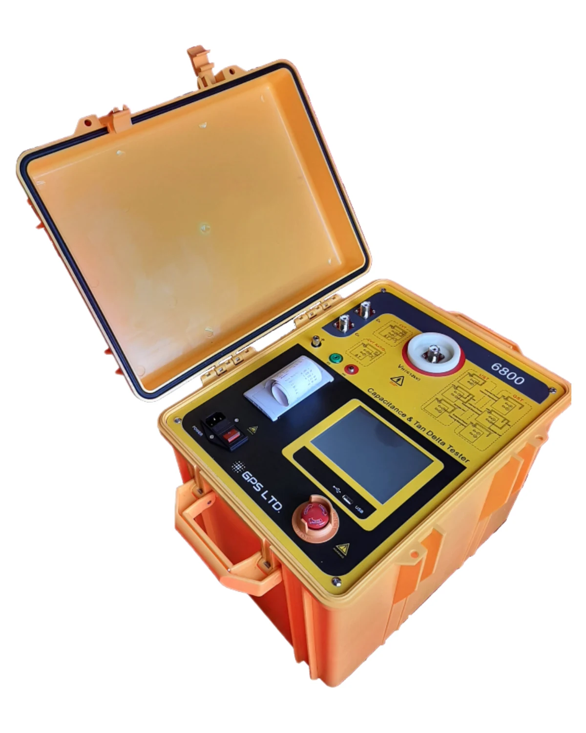 In its transit case