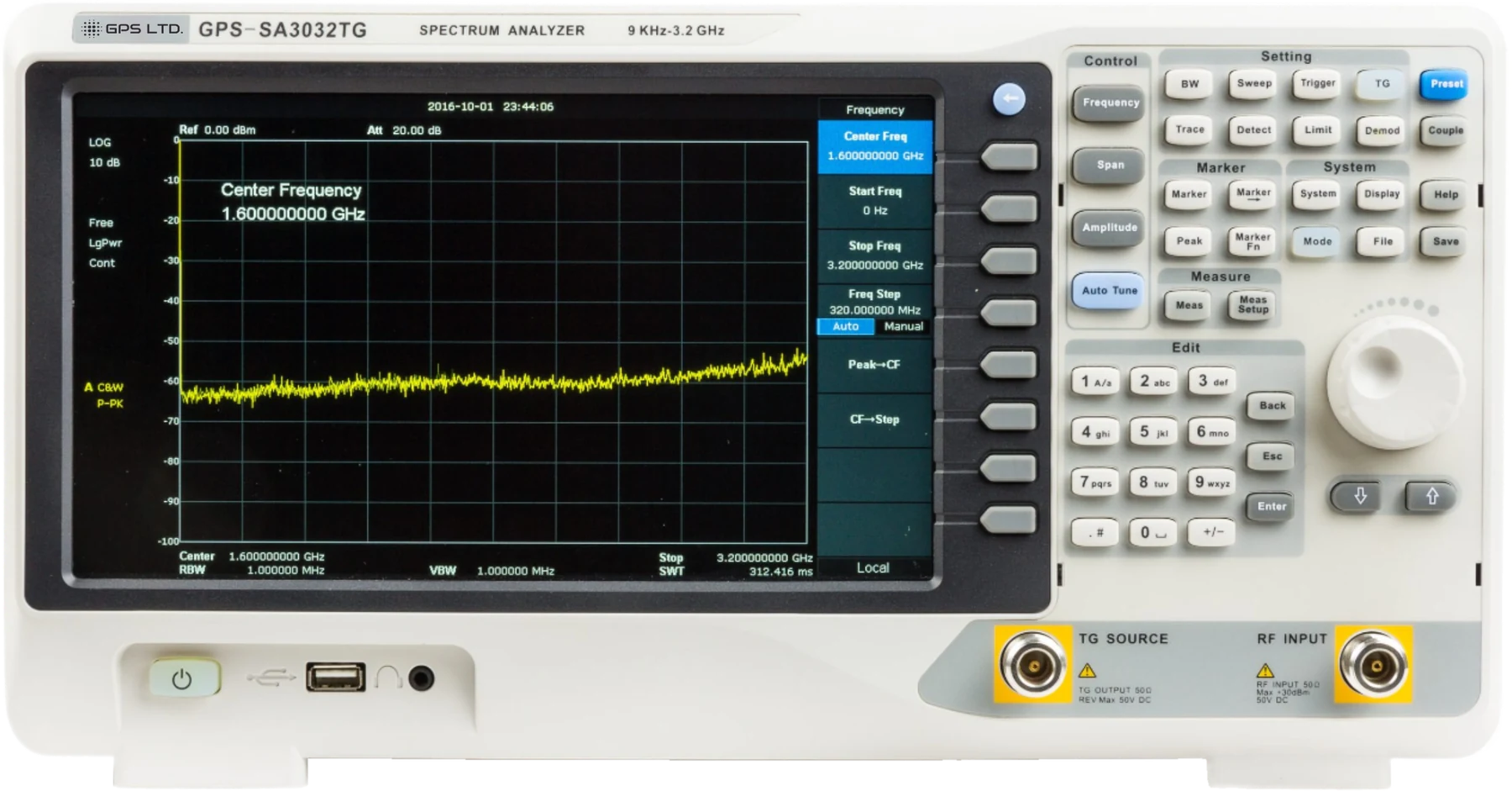 GPS-SA3032TG spectrum analyser