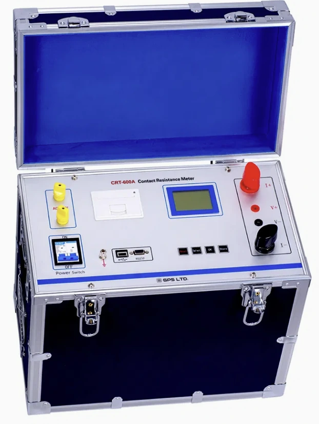 CRT-600A in its aluminium carry case with the lid open
