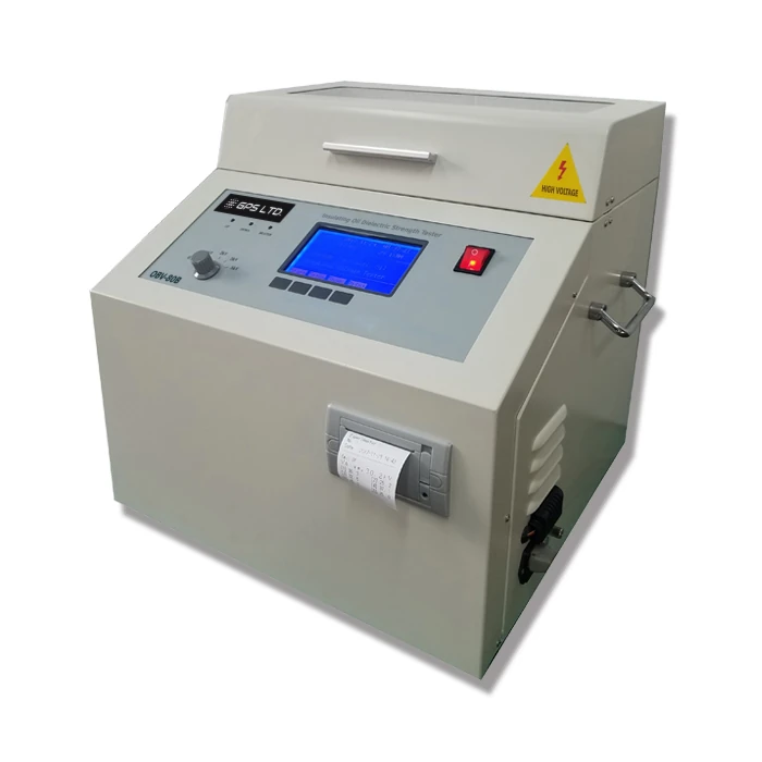 OBV-80B oil dielectric tester, three-quarter view