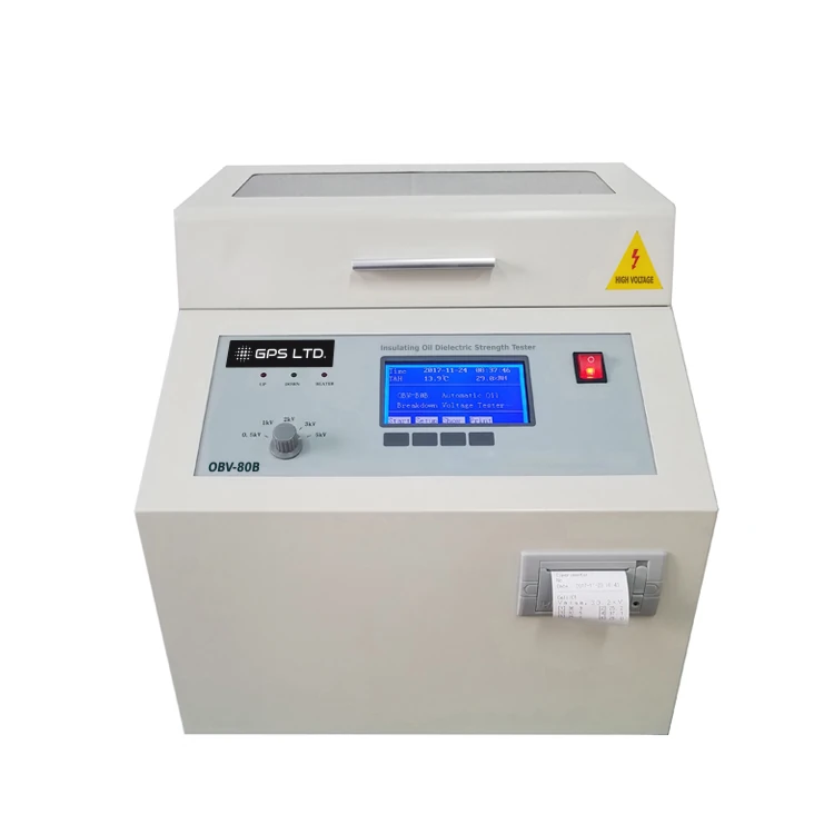 OBV-80B oil dielectric tester, front view